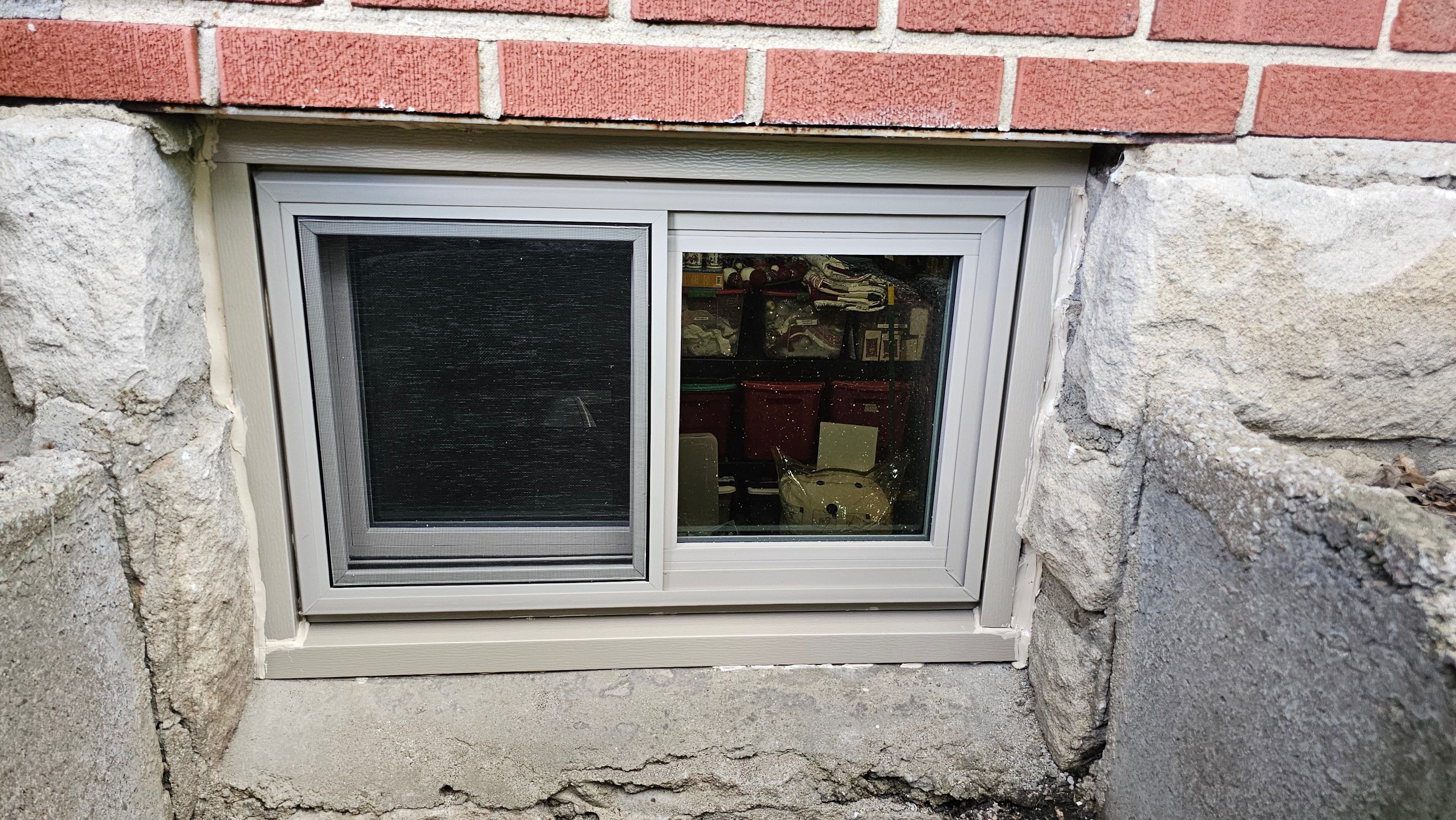Basement window installed by GC Buildtruction LLC